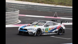 BMW M8 GTE Testing at WEC Prologue 2018 [upl. by Gaynor]