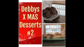 Glutenfreie Vanillekipferlampvegane SchokoladenCranberry CookiesXMAS Desserts 2Debbys Desserts ♥ [upl. by Naerb852]