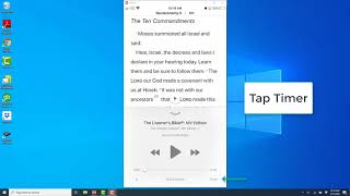 Set a timer on the Bible app on your iPhone [upl. by Archibold]