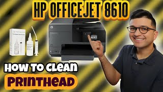 HP Officejet Pro 8620  How to Clean Printhead  Not Printing FIXED [upl. by Nylhtiak]