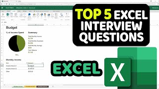 Top 5 Excel Interview Questions [upl. by Llevaj]