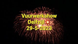 Vuurwerkshow💥afsluiting pinksterfeesten Delfzijl295 2023 [upl. by Felike]