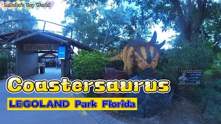 Coastersaurus Wooden Roller Coaster at LEGOLAND Florida [upl. by Igal202]