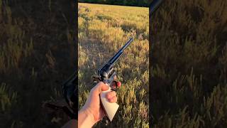 Long Barrel Buntline Special 45 Colt EMF shorts video testing shoot [upl. by Anatak156]