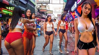 4K HDR  NightLife Bangla Road Walking Street Phuket Walking Tour Night Best Walk Trip Thailand 2024 [upl. by Llednil]