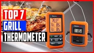 Best Grill Thermometer 2021  Top 7 Wireless Grill Thermometer [upl. by Ayokal187]