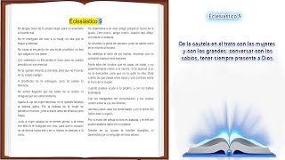 La Biblia de Jerusalen Audio Es Eclesiástico 9 [upl. by Enamrahs]