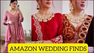 AMAZON WEDDING FINDS  AMAZON INDIA HAUL GoGlam [upl. by Uah994]