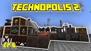 Minecraft Technopolis 2 Skyblock EP 8  Automate Lava Bottle and Treated Wood  Advanced Technium [upl. by Enoyrt]