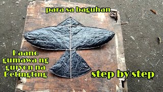 Pano gumawa ng Guryon na tingting o SARANGGOLA DIY Kite [upl. by Eizeerb]