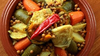 Couscous with Seven Vegetables  كسكس سبع خضار  CookingWithAlia  Episode 423 [upl. by Auqinimod]