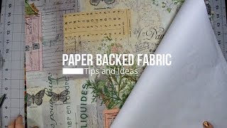 Paper Backed Fabrics [upl. by Ennovihs]