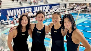 2023 Winter Junior Nationals 4x100Y MR 34685 [upl. by Annahc]