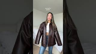 My most worn winter to spring transition jackets springfashion jackets fashioninspo [upl. by Asilej]