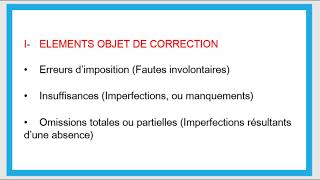 Comment Corriger Une Déclaration après Dépôt aux Centre des Impôts [upl. by Glick10]