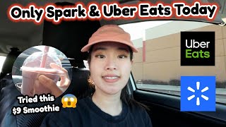 How Expensive California is to be Doing Uber Eats No Door Dash Today Uber Eats Ride Along  SPARK [upl. by Yarod]