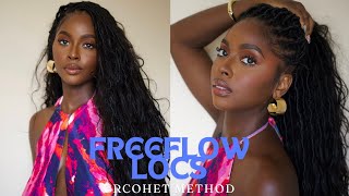 ANYONE CAN DO THESE FAUX LOCS  crochet method [upl. by Klingel762]