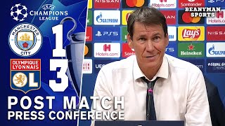 Man City 13 Lyon  Rudi Garcia amp Maxwel Cornet  Post Match Press Conference  Champions League [upl. by Eusebio115]