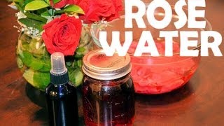 ✿ DIY How to Make ROSE WATER Homemade Facial Toner Setting Spray Facial Steam ✿ [upl. by Saref]