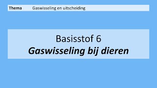 VMBO 4  Gaswisseling en uitscheiding  Basisstof 6 Gaswisseling bij dieren  8e editie [upl. by Libyc]