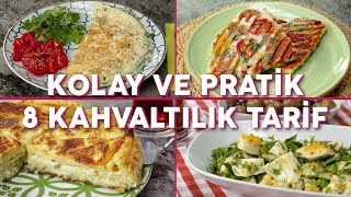 Kolay ve Pratik 8 Kahvaltılık Tarif Seç Beğen  Yemek Tarifleri [upl. by Remat]