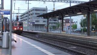 SBB Re 66 Doppeltraktion mit 50 Wagen in Aarau 290611 [upl. by Acirt]