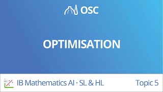 Optimisation IB Maths AI SLHL [upl. by Wiley]