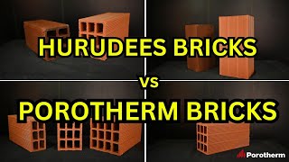 POROTHERM BRICKS vs HURUDEES wienerberger home smartbricks buildingblocks porotherm [upl. by Naashom]