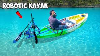 Robot Powered Kayak  ഈ റോബോട്ടിന് വഞ്ചി തുഴയാൻ പറ്റുമോ  M4 Tech [upl. by Halet]