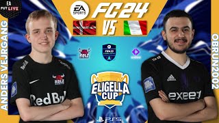 ANDERS VEJRGANG VS OBRUN2002  EA FC 24  ELIGELLA CUP  FULL MATCH  PRO VS PRO [upl. by Timms543]