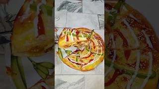 Chicken bread pizza 🍕pizzabread ytshorts cookwithalmir [upl. by Bathsheb479]