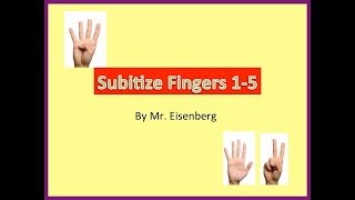 Subitize Practice wFingers 15 [upl. by Pennie442]