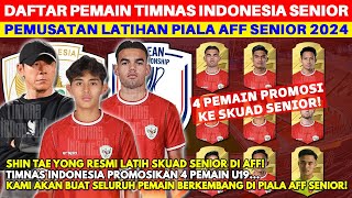 STY RESMI LATIH TIM SENIOR Ini Daftar Pemain Timnas Indonesia di Piala AFF Senior 2024 [upl. by Barstow]