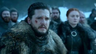 Winterfell Funeral Scene  Jons Speech  GAME OF THRONES 8x04 HD [upl. by Kahle]