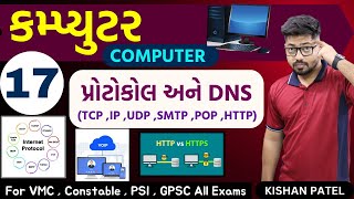 Computer 17  પ્રોટોકોલ and DNS  Internet Protocols and Domain Name System  Kishan Patel [upl. by Kauffmann532]