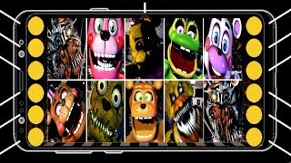 ALL ANDROID JUMPSCARES  Ultimate Custom Night [upl. by Lorak798]