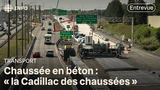 Le Québec utilise de plus en plus le béton dans la construction de ses routes [upl. by Gervase]