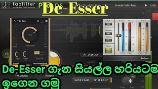 DeEsser ගැන හරියටම ඉගෙන ගමු [upl. by Ettennod]