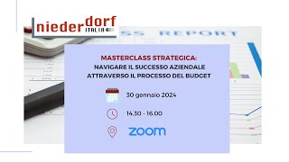 Masterclass Strategica il processo del Budget 2024 [upl. by Priestley]