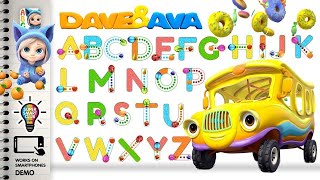 Writing Alphabets with Dave and Ava Tracing App [upl. by Macnamara]