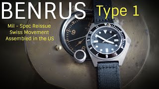 Benrus Type 1 Reissue an Iconic Mil Spec Watch Reborn Swiss Automatic Assembled in the US [upl. by Troxell]