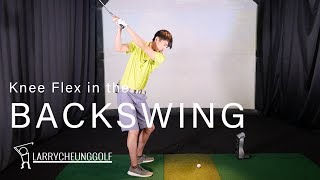 Knee Flex in the Backswing [upl. by Gildus]