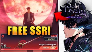 HOW TO GET FREE SSR EXCLUSIVE WEAPONS Best way amp DONT salvage these Solo Leveling Arise [upl. by Ailesor]