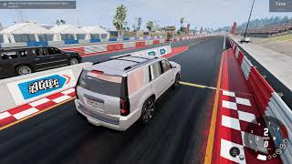 Beamng Drive 4K GMC Yukon 62L V8 RWD VS Cadillac Escalade ESV 62L V8 RWD Drag Race 14 [upl. by Merwin487]