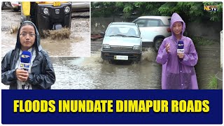 FLOODS INUNDATE DIMAPUR ROADS [upl. by Nivrad]