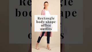 Office outfits for Rectangle Body Shape ❣️ Formal wear for women fashion shorts trending video [upl. by Addie]