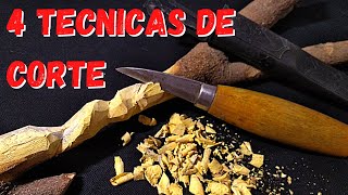 Como tallar madera con cuchillo Morakniv y reglas de seguridad [upl. by Nazler401]