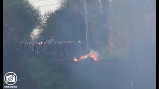 ZAD  Escarmourches à la saulce Les Gendarmes investissent la Grée  180418 [upl. by Cyrus]