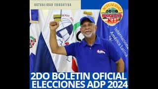 2do boletín Oficial elecciones ADP [upl. by Neely]