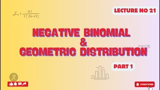 Negative binomial amp geometric distribution  part 1  lecture 21  Walpole and Mayer t9h Edition [upl. by Brock]